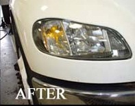 Headlight after - Rainbow Car Care